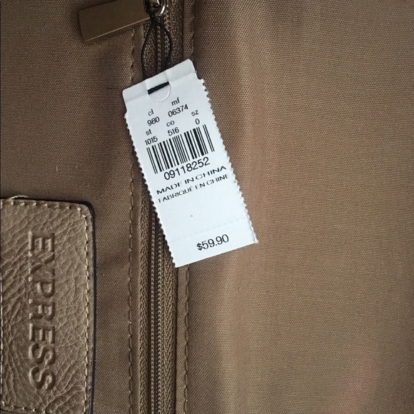 Nude Taupe Express Clutch purse w/ long tassels - Picture 4 of 4